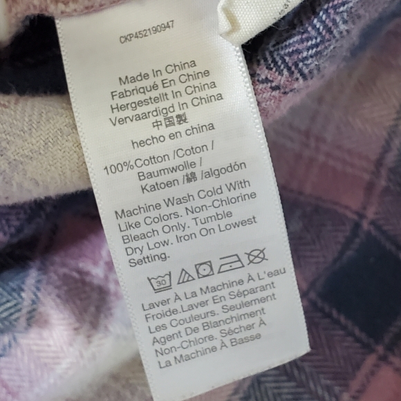 MADEWELL Flannel Oversized Ex-Boyfriend Shirt in Lenore Plaid - Picture 6 of 15